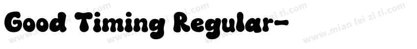 Good Timing Regular字体转换
